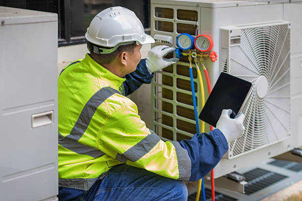 Professional Air Duct Cleaning technician working in Markham, VA